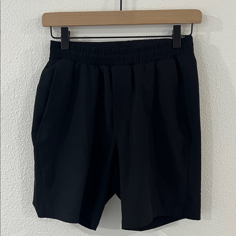 lululemon athletica Black Men's Flat Front Shorts